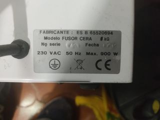 Maquina cera caliente