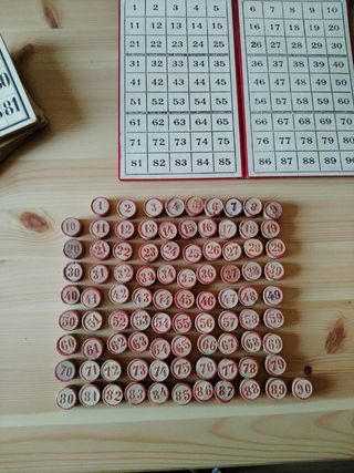 Juego lotería vintage