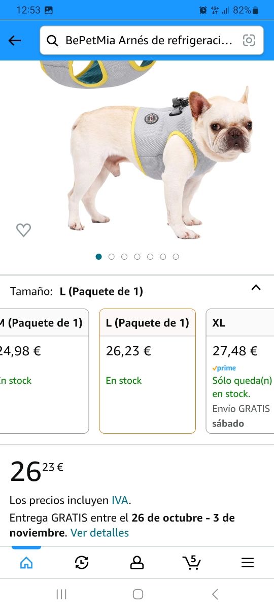 Arnés para perros