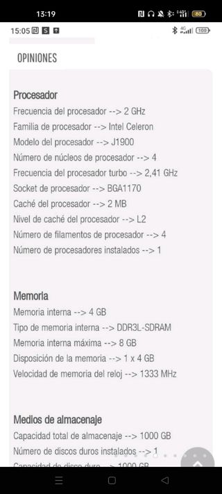 Ordenador Packard Bell imedia s2883