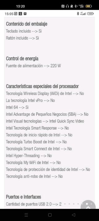 Ordenador Packard Bell imedia s2883