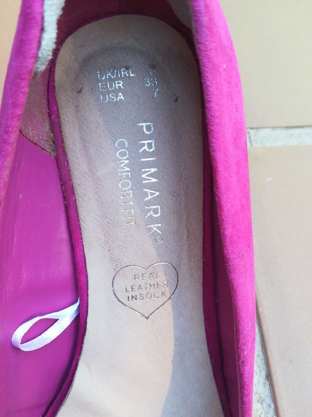 Zapatos tacón rosa