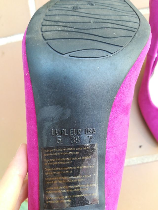 Zapatos tacón rosa