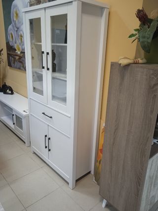 Vitrina Puertas con cristal + CAJÓN