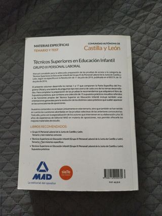 Técnico superior educación infantil opo