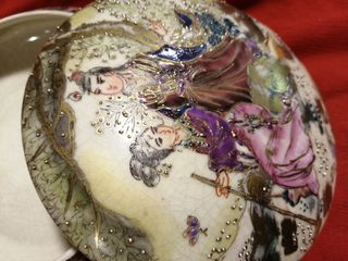 Joyero Bombonera cerámica antiguo