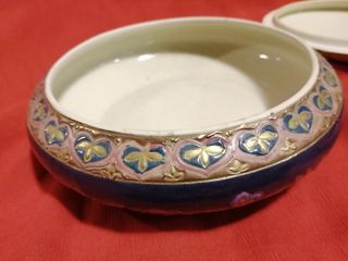 Joyero Bombonera cerámica antiguo