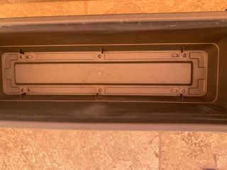 JARDINERA ANTRACITA + PLATO + SOPORTE BARANDILLA