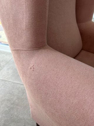 Sillón butaca tapizado Rosa