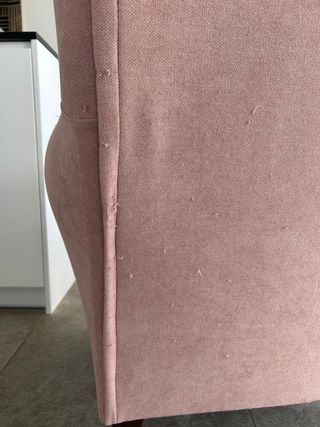 Sillón butaca tapizado Rosa