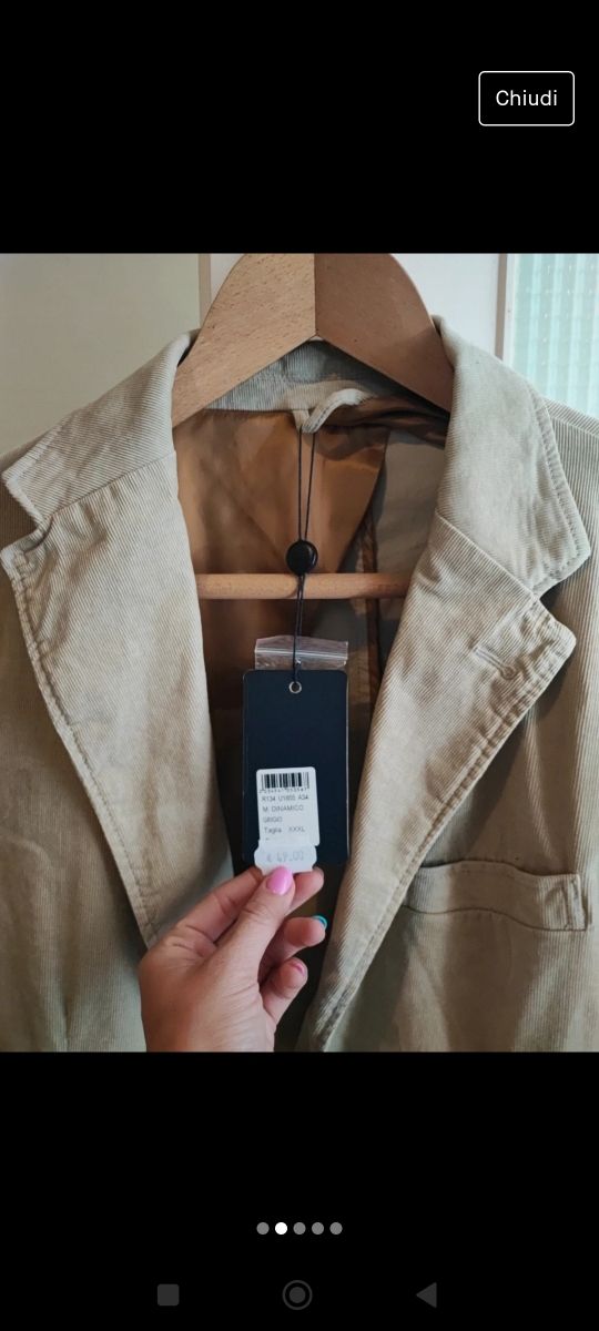 Blazer uomo JCT in velluto