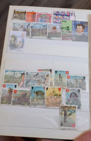 Álbum con sellos del mundo vintage