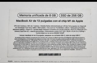 Portátil Apple MacBook Air