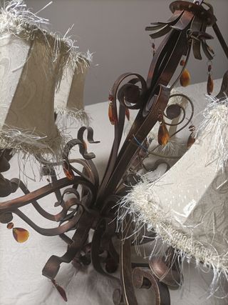 Lámpara de techo de forja