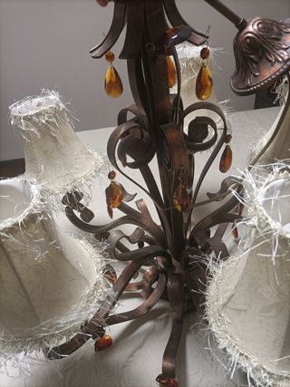 Lámpara de techo de forja