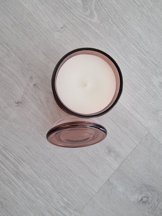 Vela em frasco de vidro