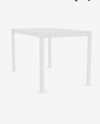 Mesa comedor/cocina blanca