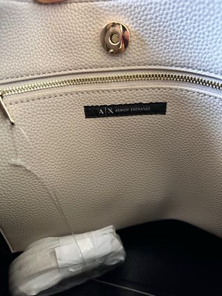 Bolso Beige Armani Exchange Nuevo