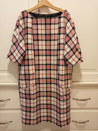 Vestido mujer cuadros.Zara.Talla XS