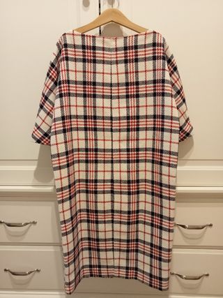 Vestido mujer cuadros.Zara.Talla XS
