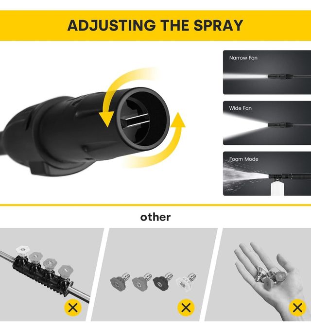 ENVENTOR Hidrolimpiadora Alta Presión,1800W NUEVA!