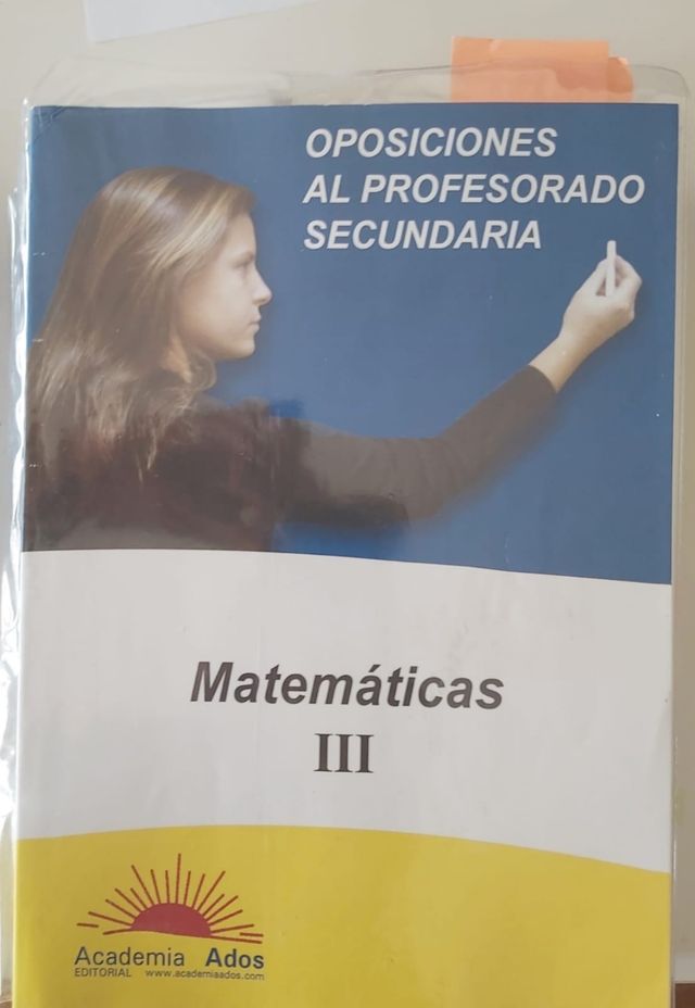 Temario opos secundària matematicas