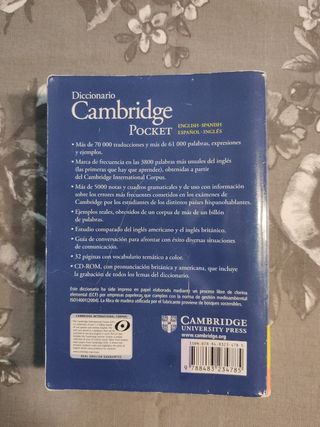 Diccionario Cambridge Pocket