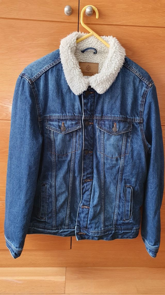 Cazadora vaquera con borreguillo Springfield