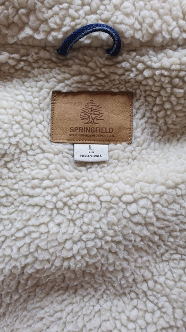 Cazadora vaquera con borreguillo Springfield