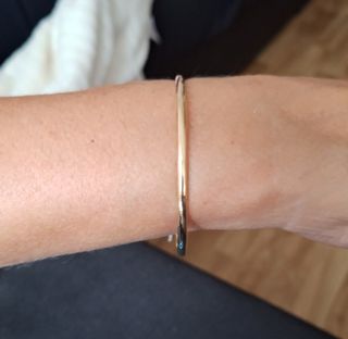 Pulsera media caña oro 18k