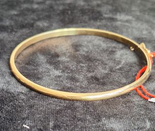 Pulsera media caña oro 18k