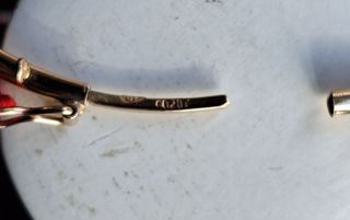 Pulsera media caña oro 18k