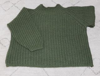 Jersey oversize de punto, color verde