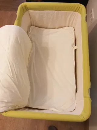 BABY HOME CUNA BEBÉ CON COLCHON Y FUNDA.