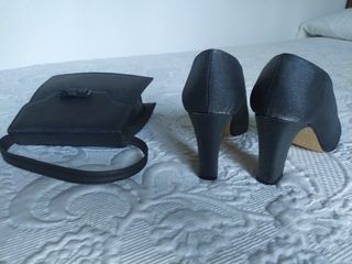 Juego de zapatos y bolso de fiesta