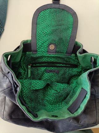 Mochila piel Kipling 