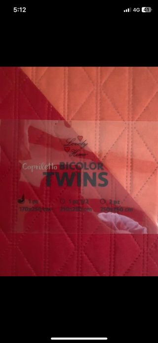 copriletto per letto singolo Lovely Casa