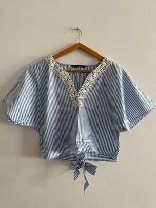 Blusa crop top Zara