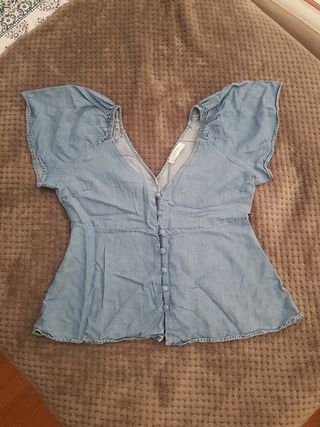 Top vaquero Zara