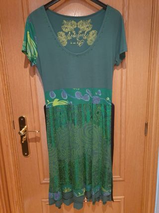 Vestido verde precioso de Desigual ORIGINAL