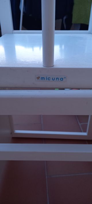 trona infantil Chicco madera blanca