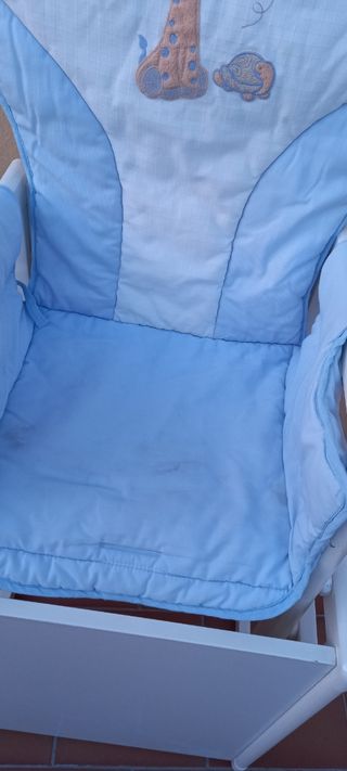 trona infantil Chicco madera blanca