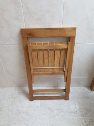 Slla de madera plegable interior exterior