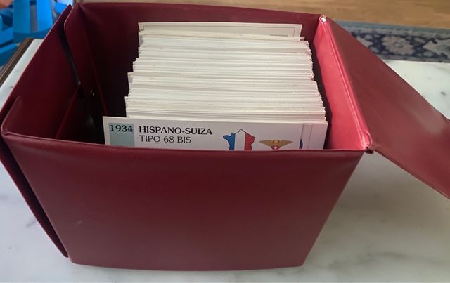 coleccion de fichas de autos antiguos