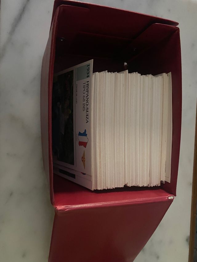 coleccion de fichas de autos antiguos