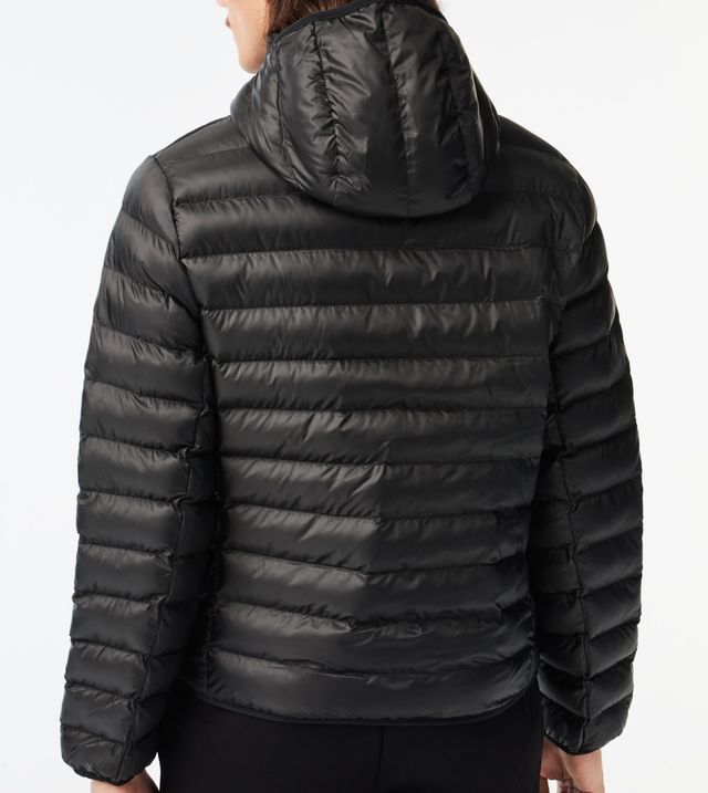 Anorak con Relleno Lacoste, M/L, Negro, A estrenar