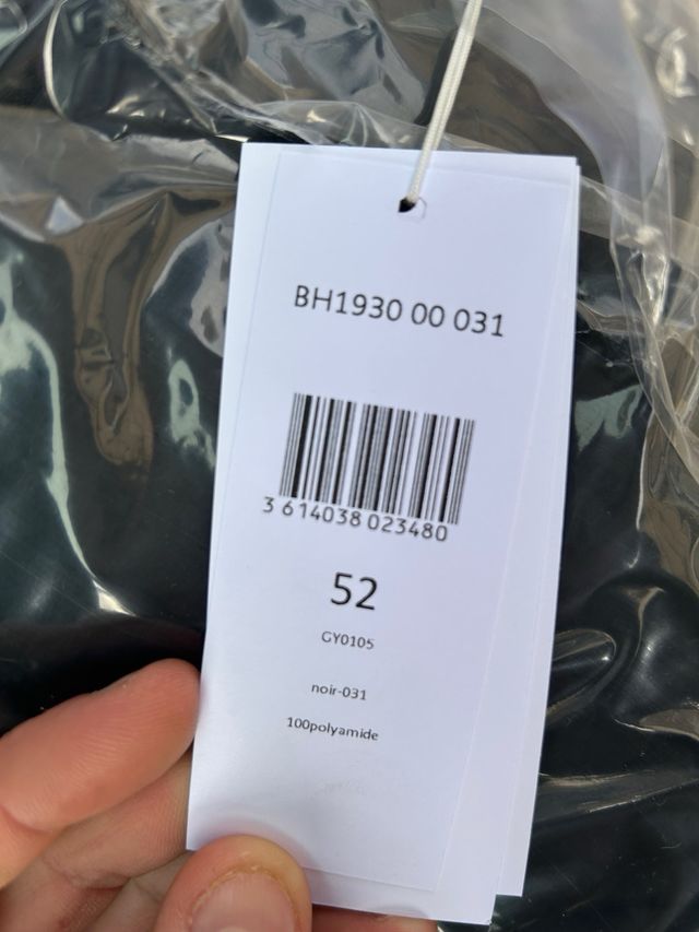 Anorak con Relleno Lacoste, M/L, Negro, A estrenar