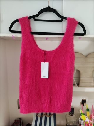 Top tirantes angora Mango