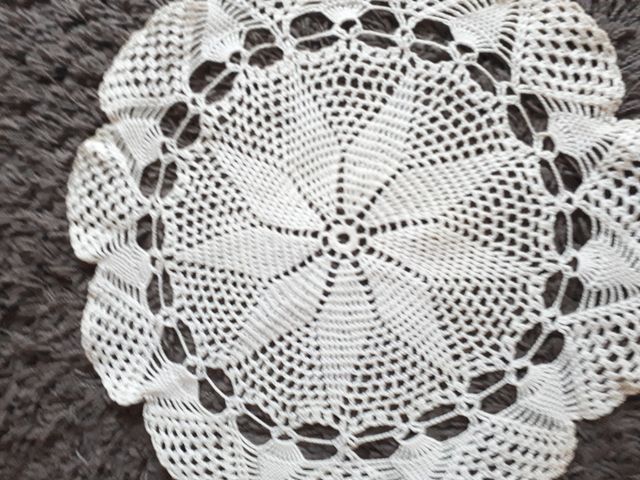 Centro tavola vintage fatto a mano diametro 39