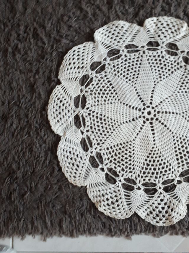 Centro tavola vintage fatto a mano diametro 39